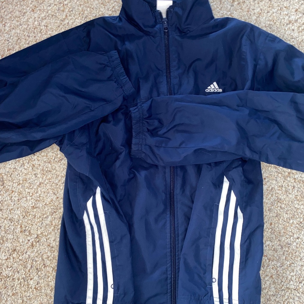 ➕ADDIAS NAVY WIND BREAKER